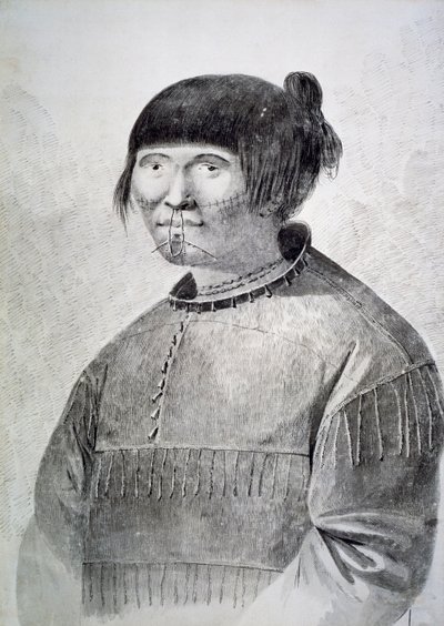 Porträtt av tatuerad infödd från ön Unalaska av John Webber
