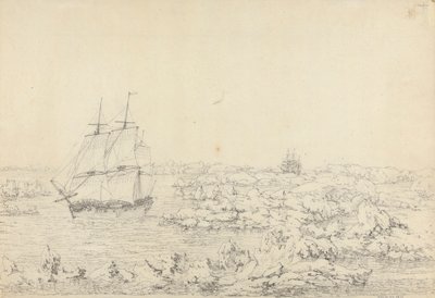 Upplösningen slår genom isen, med upptäckten i den mest framstående faran i fjärran av John Webber