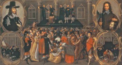 En ögonvittnesrepresentation av avrättningen av kung Charles I 1649 (olja på duk) (se 617397 för detaljer) av John Weesop
