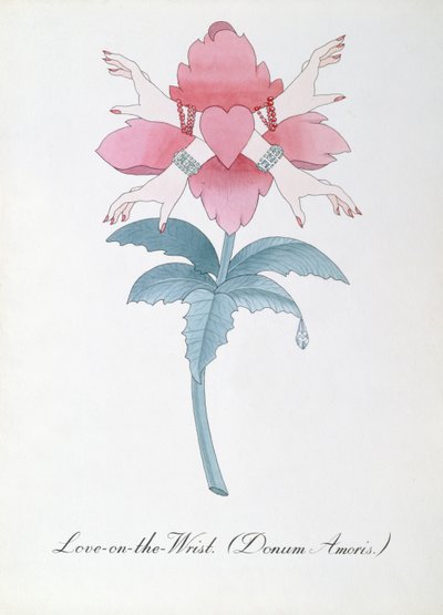Love-on-the-Wrist (Donum Amoris.) illustration från "The Bogus Book of Botany" av John Weir av John Weir