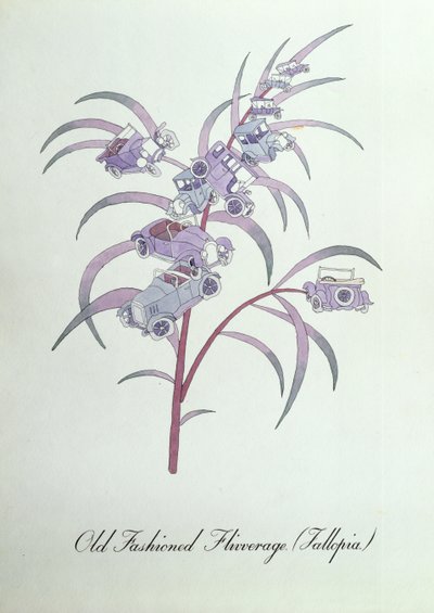 Old Fashioned Flivverage (Fallopia.), illustration från "The Bogus Book of Botany" av John Weir av John Weir