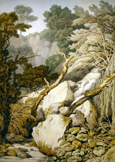 Chudleigh, Devon (penna & grått bläck och akvarell över penna på papper) av John White Abbott