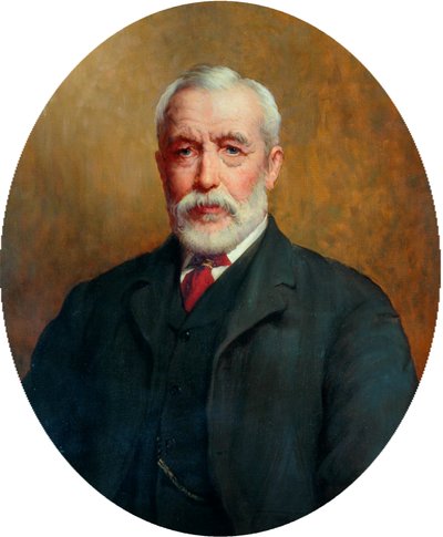 Porträtt av J.Whiteley Ward MP, ca 1910 av John William Brooke