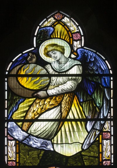 Ängel som håller solen, ca 1889 av John William Brown