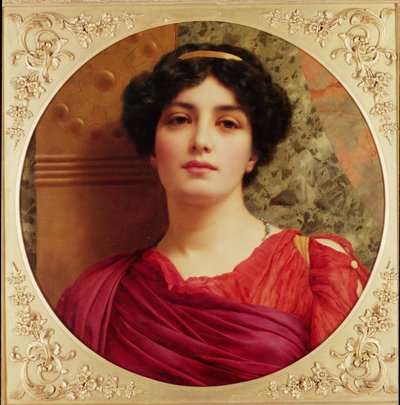 Klassisk dam av John William Godward