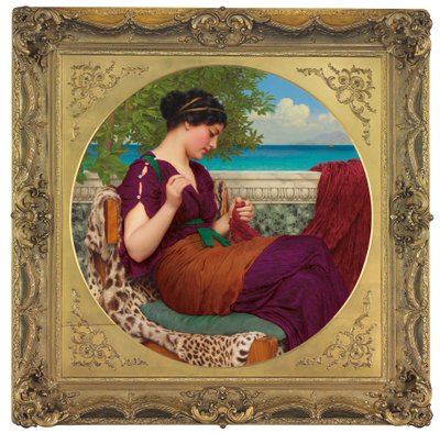 Långt borta tankar, 1911 av John William Godward