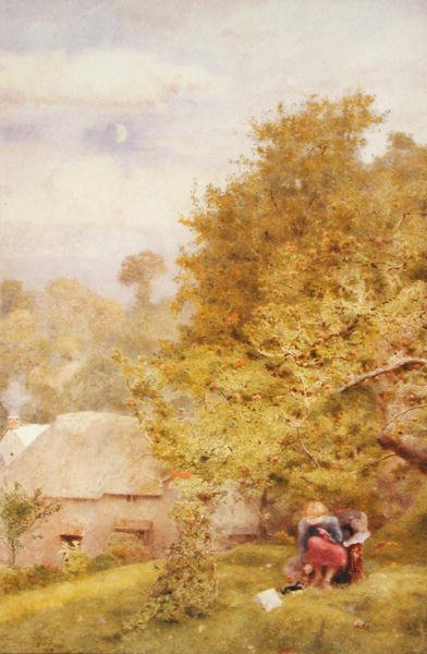 1914 i England (akvarell på papper) av John William North