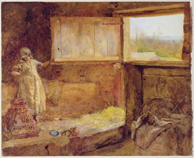 Höloftet (akvarell på papper) av John William North