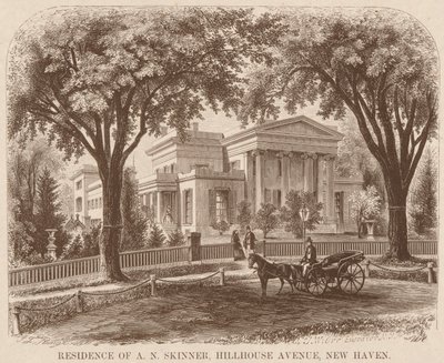 Bostad för A.N. Skinner, Hillhouse Avenue, New Haven av John William Orr