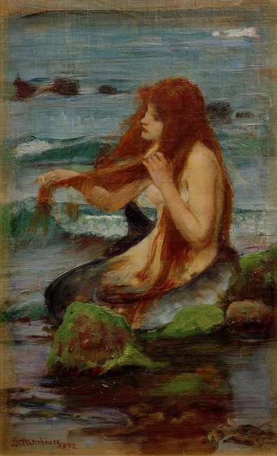En sjöjungfru av John William Waterhouse