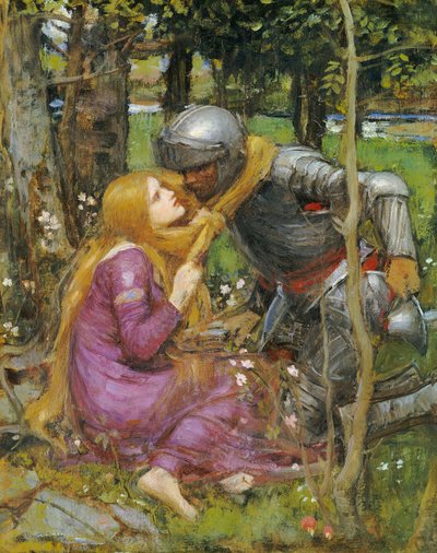 En studie för "La Belle Dame sans Merci", c.1893 av John William Waterhouse
