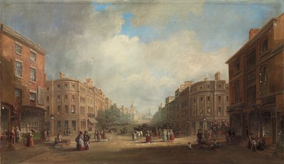 Ett förslag till plan för en ny gata, Newcastle, 1831 av John Wilson Carmichael