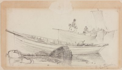 Båtar och boj - Hartlepool av John Wilson Carmichael