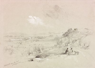 Haltwhistle från öster av John Wilson Carmichael