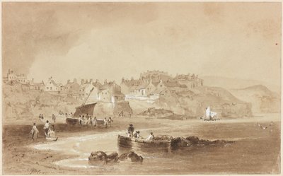 Robin Hoods Bay (kroppsfärg) av John Wilson Carmichael