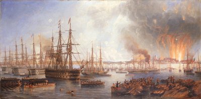 Bombardementet av Sveaborg, 5 augusti 1855, 1856 av John Wilson Carmichael