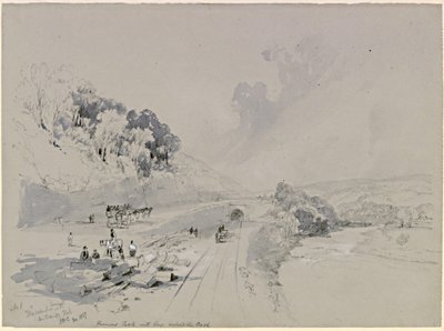 Whitchester Tunnel med Unthank Hall (kroppsfärg) av John Wilson Carmichael