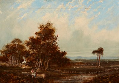 Samtala över en gren (olja på duk) av John Wilson Ewbank