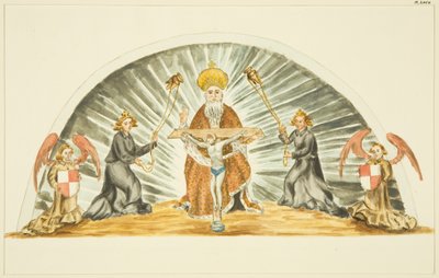 Altartavla i Canynges kapell (penna och akvarell på papper) av John Withers