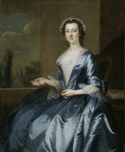 Porträtt av en kvinna, 174952. av John Wollaston