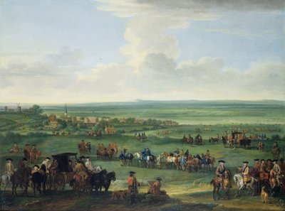 George I (1660-1727) på Newmarket, 4 eller 5 oktober 1717, ca 1717 (olja på duk) av John Wootton