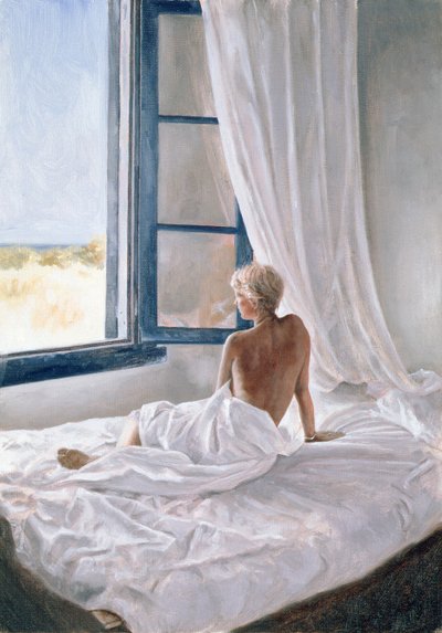 Afternoon View (olja på dukskiva) av John Worthington