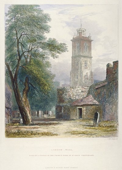 Church of St Giles without Cripplegate, City of London, 1851 av John Wykeham Archer