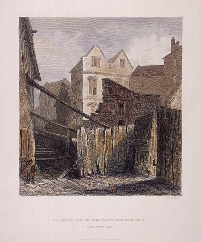 Fleet River, London, 1851 av John Wykeham Archer