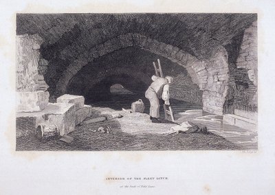 Fleet River, London, 1851 av John Wykeham Archer