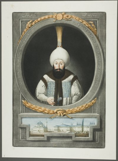Abdul Hamid Khan, från Portraits of the Emperors of Turkey av John Young