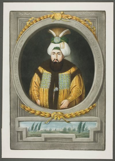 Othman Kahn III, från Porträtt av Turkiets kejsare av John Young