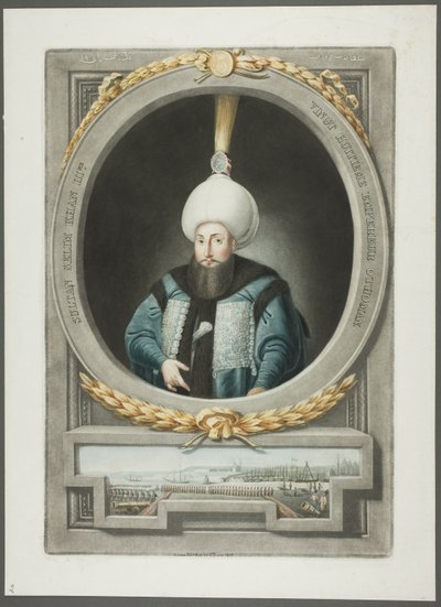 Selim Kahn III, från Porträtt av Turkiets kejsare av John Young