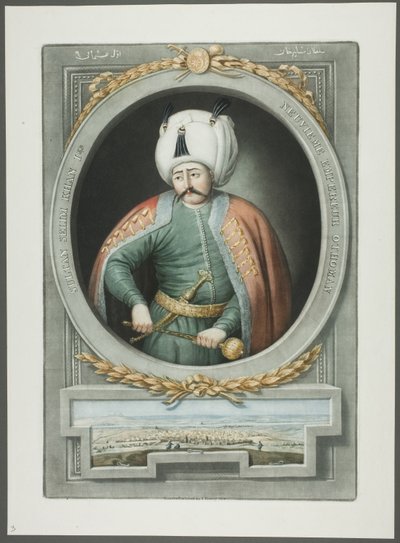 Selim Kahn I, från Porträtt av Turkiets kejsare av John Young