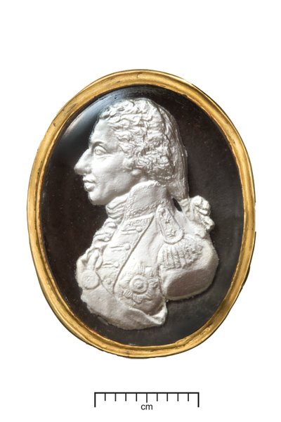 Amiral Lord Nelson guldring, ca 1820 (guld och sulfid) av John after De Vaere