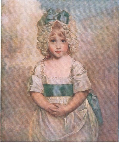Charlotte Augusta Papendier vid fem års ålder, Bibbys Annual, 1916-17 av John after Hoppner