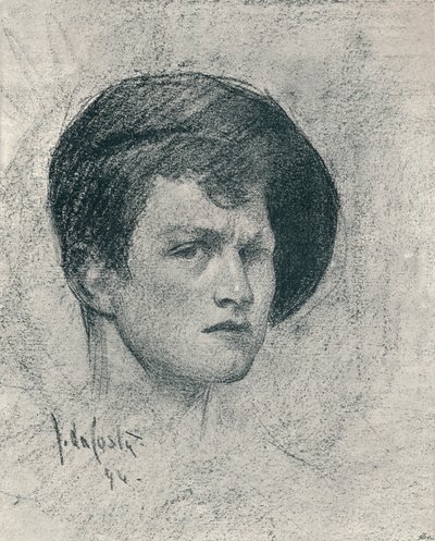 Ett självporträtt av John da Costa, c1895 av John da Costa