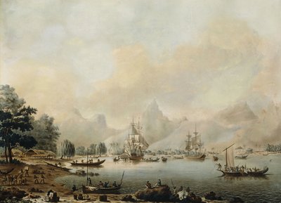 Utsikt över Moorea av John the Younger Cleveley