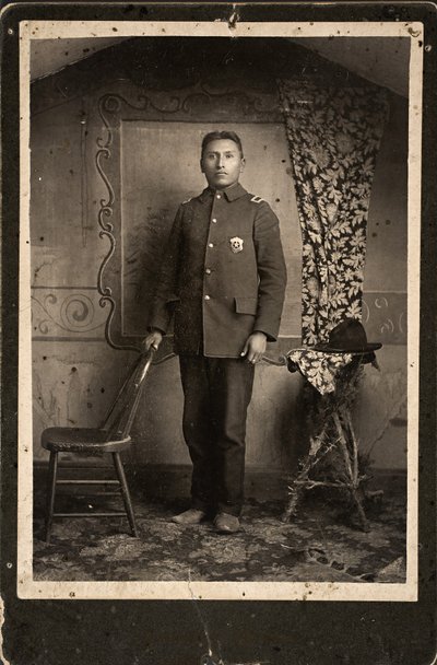 John Hinshaka, Cherry Creek, South Dakota, 1890 (albumintryck) av Johnson Brothers