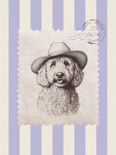 Cowboy-doodle-stämpel av Jolly and Dash
