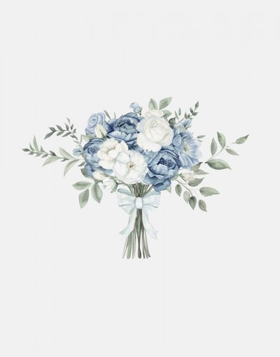 En mild blå blomsterbukett av Jolly and Dash
