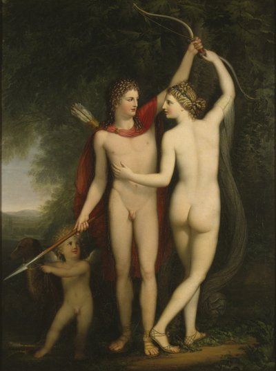 Venus, Adonis och Amor av Jonas Akerstrom