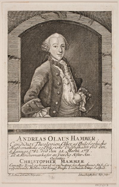 Dansk:  Andreas Olaus Hammer av Jonas Haas