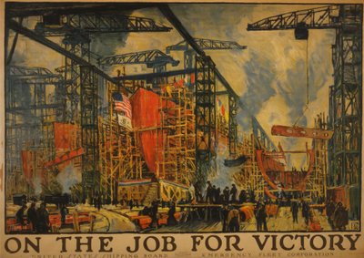 På jobbet för segern, 1918 av Jonas Lie