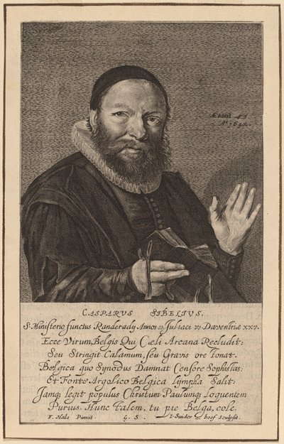 Caspar Sibelius av Jonas Suyderhoff after Frans Hals