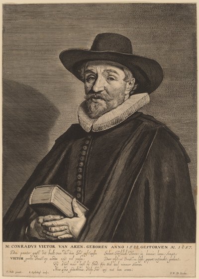Conrad Vietor från Aachen av Jonas Suyderhoff after Frans Hals