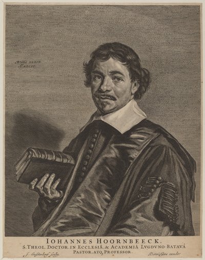Jan Hoornbeeck av Jonas Suyderhoff, after Frans Hals