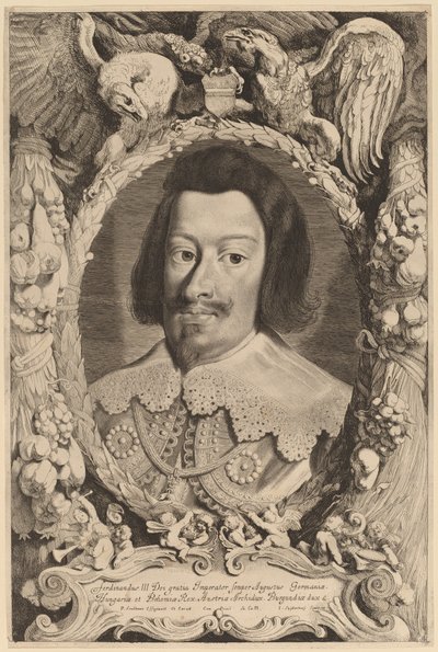 Kejsar Ferdinand III av Jonas Suyderhoff after Pieter Claesz Soutman