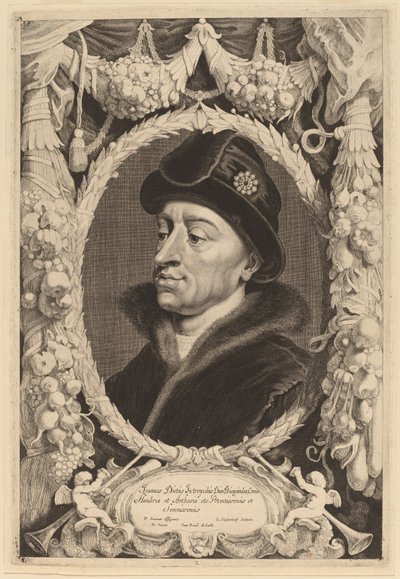 Johannes den orädde, hertig av Bourgogne av Jonas Suyderhoff after Pieter Claesz Soutman