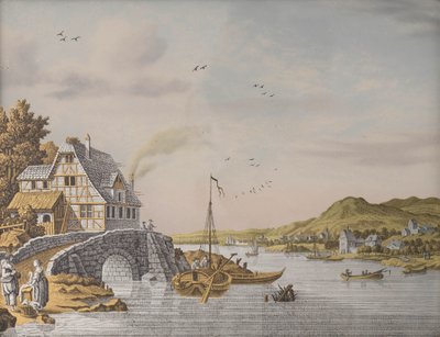 Hus längs en flod av Jonas Zeuner