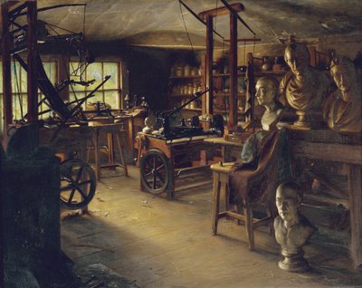 James Watts verkstad, 1889 av Jonathan Pratt